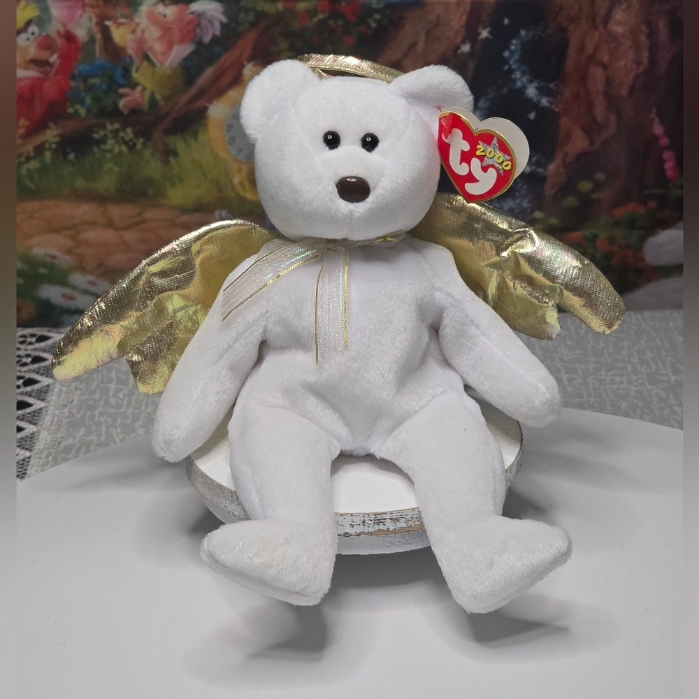 2000 Ty Beanie Babies Halo II the Angel Bear [ Read Details ]